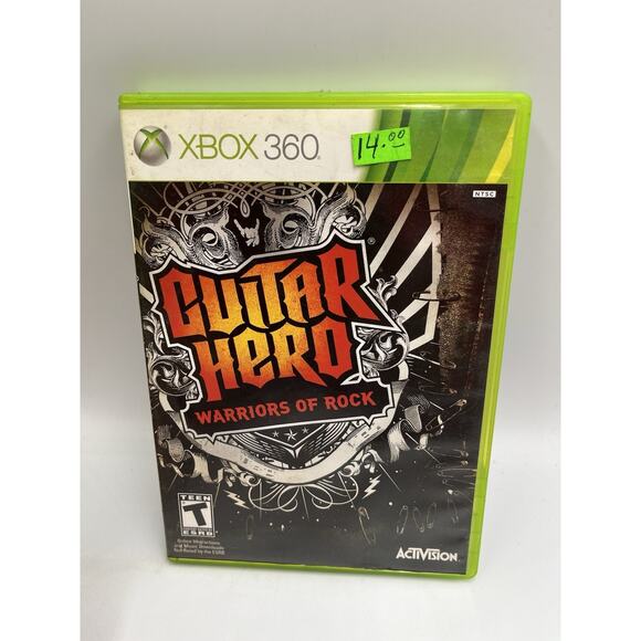 Guitar Hero: Warriors of Rock XBOX 360 2010 COMPLETE W/MANUAL CIB RARE - Picture 1 of 7
